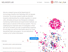 Tablet Screenshot of nelanderlab.org